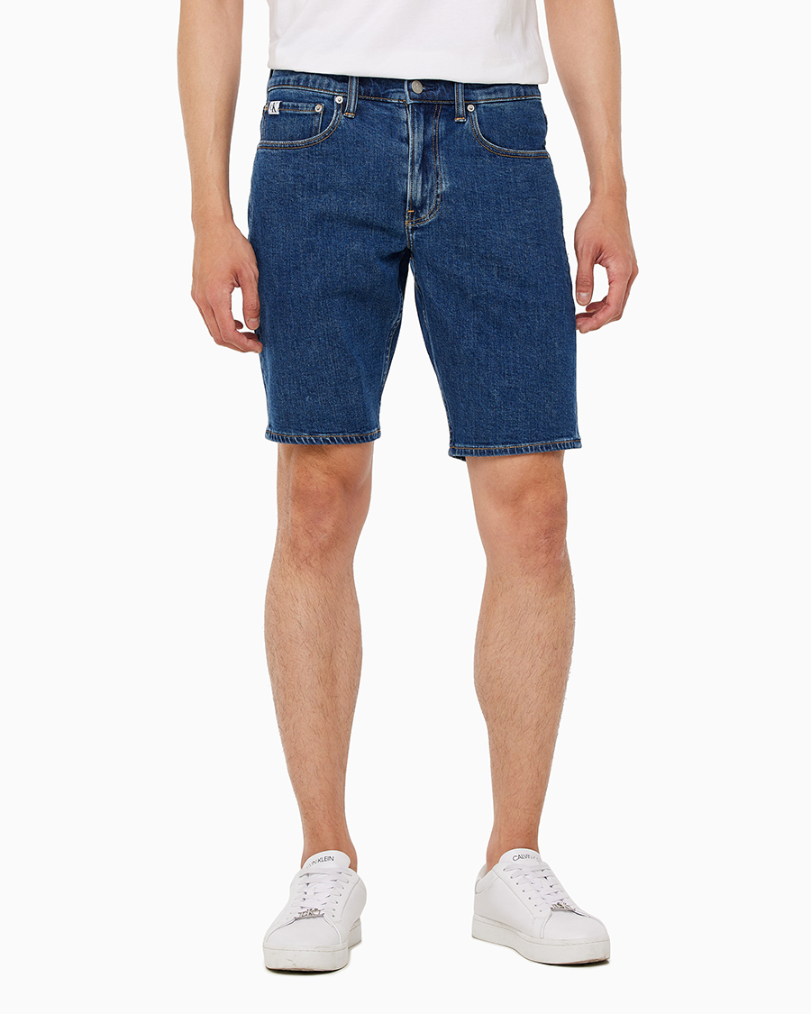 325536 캘빈클라인 진(CALVIN KLEIN JEANS) 남 미드블루 레귤러 미드블루 데님 쇼츠 J325536 1A4 - 사이즈 ...
