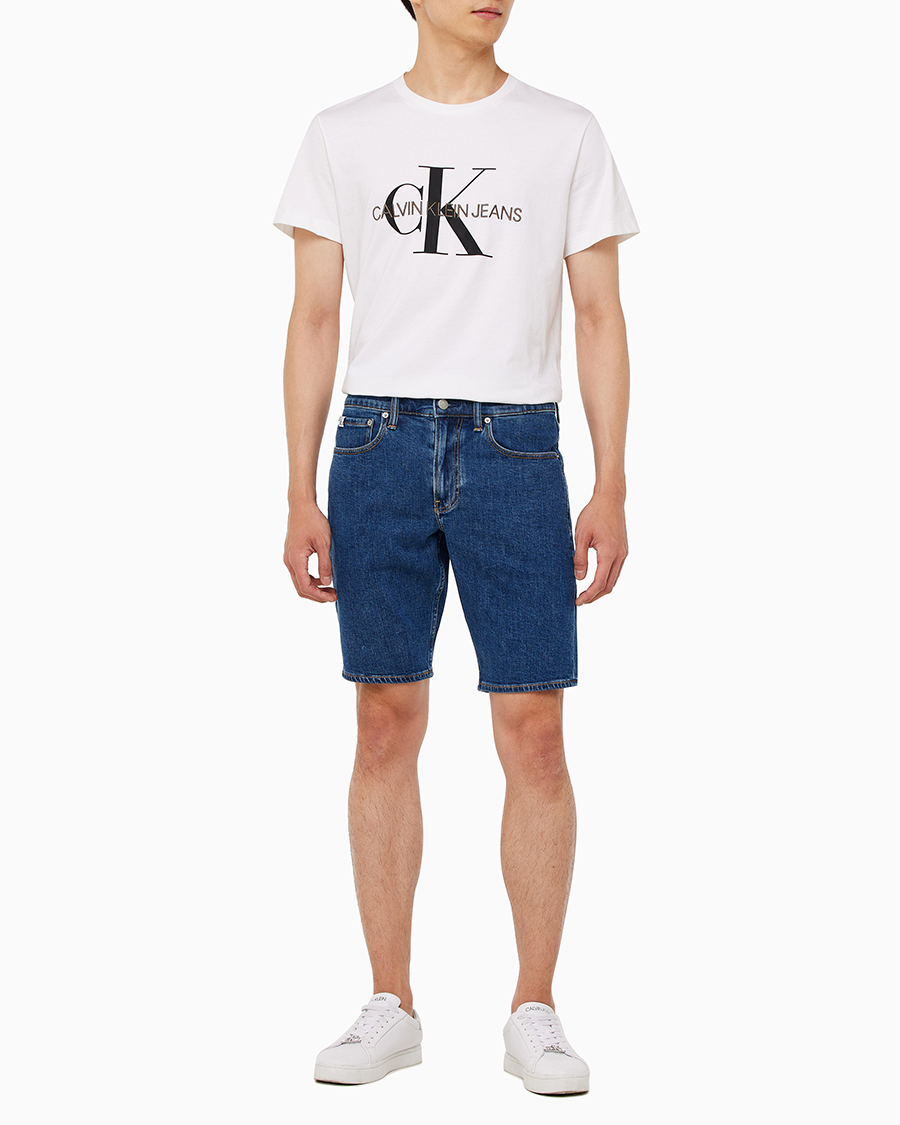 325536 캘빈클라인 진(CALVIN KLEIN JEANS) 남 미드블루 레귤러 미드블루 데님 쇼츠 J325536 1A4 - 사이즈 ...
